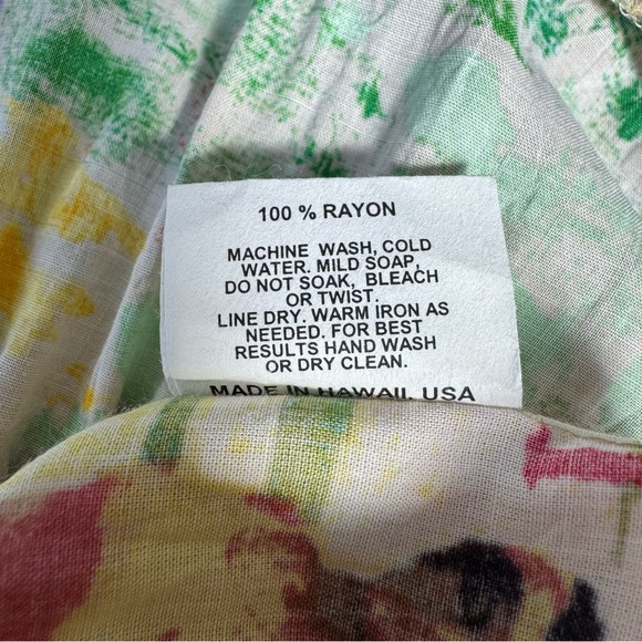 Jams World Dress Womens XL Mini Tiered Island Hop W329 Outlook Hawaii Floral USA - Picture 10 of 15